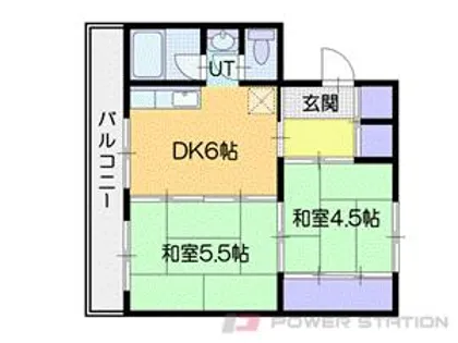 パークヒルズ真々地I【4階】の間取り