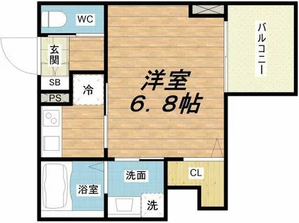 S-RESIDENCE堺筋本町Deux【14階】の間取り