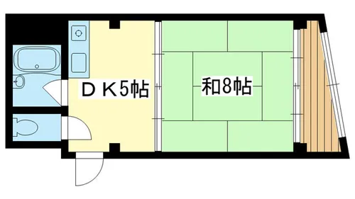 新道カッチャンビル【501号室】の間取り