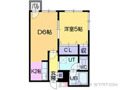 アップルハイム船見坂【3階】の間取り