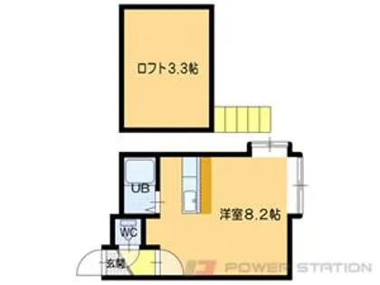 若葉マンション【2階】の間取り