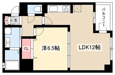 アーバンラックス今池【0101号室】の間取り