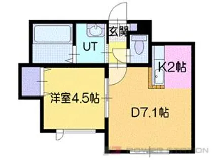 FLAIR新富(フレア新富)【2階】の間取り