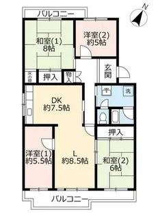 UR藤沢台第三【3200304号室】の間取り