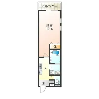 フジパレス住吉沢之町Ⅰ番館【3階】の間取り