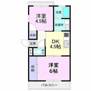 アイリス中平【2階】の間取り