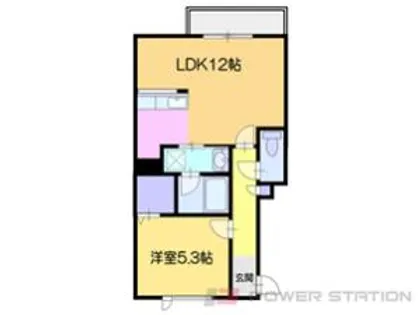 サンリバー富岡【2階】の間取り