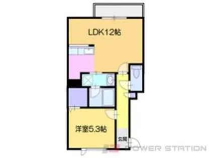サンリバー富岡【2階】の間取り