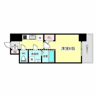 エスリード大阪フェリス【11階】の間取り