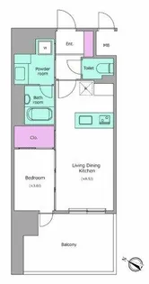 J.GRAN Court京町堀【4階】の間取り