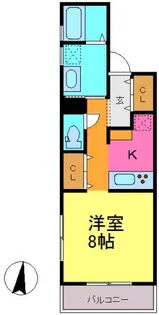 クレール・シャンブル【303号室】の間取り