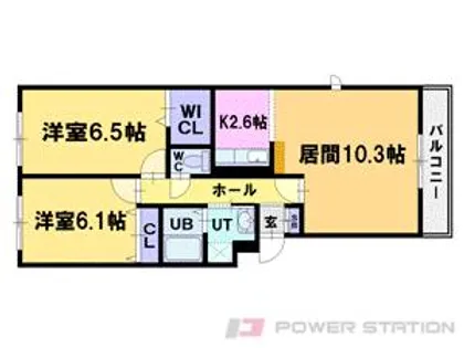 ラ・エスペランサ【1階】の間取り