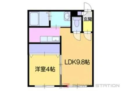 グラード小樽【2階】の間取り