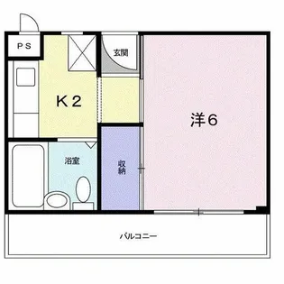 楠古谷マンション【3階】の間取り