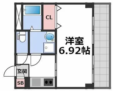 プリエール高井田【9階】の間取り