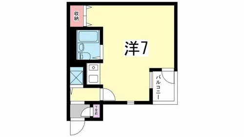コムズコート兵庫【1階】の間取り