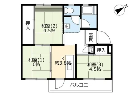 UR鈴蘭台第一【0140408号室】の間取り