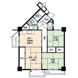 UR高座台【1040103号室】の間取り