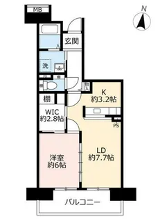 URアーバニア志賀公園【0040306号室】の間取り