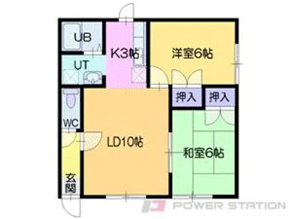 フロンティア池田【1階】の間取り