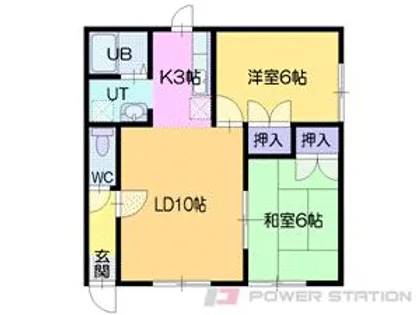 フロンティア池田【1階】の間取り