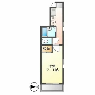 シェルコート金山【701号室】の間取り