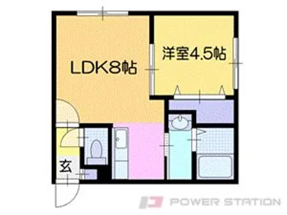 プリオール恵庭【1階】の間取り