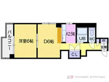 エクシード花園【3階】の間取り
