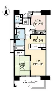 UR西宮マリナパークシティ丘のある街【0070205号室】の間取り