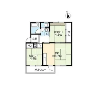 UR西大和星和台【0020405号室】の間取り