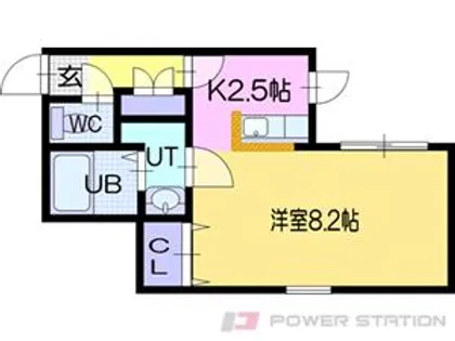 グランディールロワ【1階】の間取り
