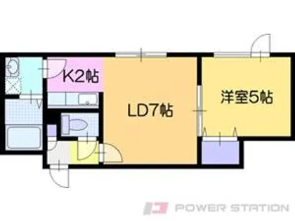 MKガーデン野幌【2階】の間取り