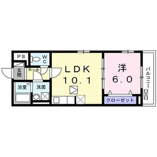 めぞん北山Ⅱ【1階】の間取り