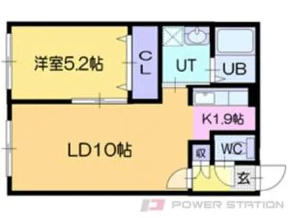 パーフェクトパートナーレジデンスB棟【1階】の間取り