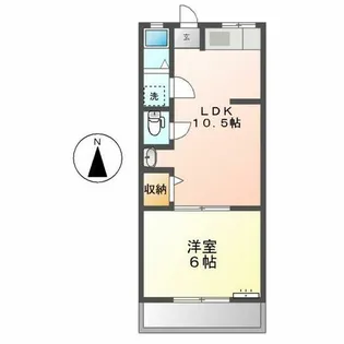 名西ハイツ【102号室】の間取り
