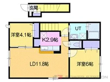 ル・シーニュ大和Ⅰ【2階】の間取り