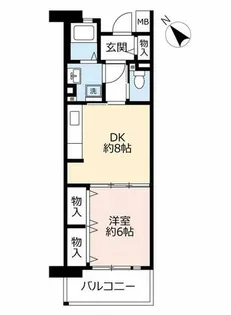 URルゼフィール南甲子園【0000509号室】の間取り