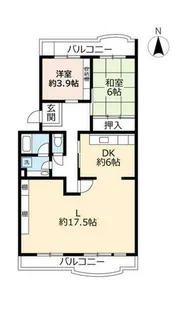 UR洛西竹の里【0130401号室】の間取り