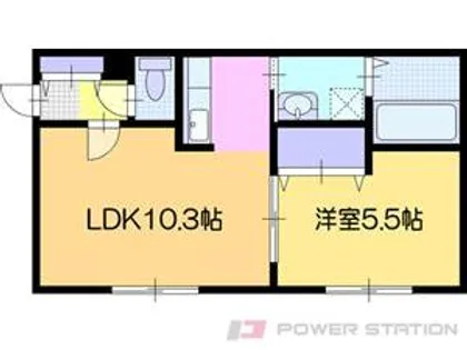 プレシェルト1条通【1階】の間取り