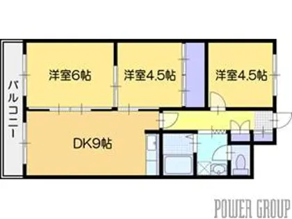 文京台グレースハイツ【3階】の間取り
