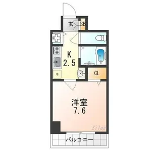 アクアプレイス京都二条城【9階】の間取り