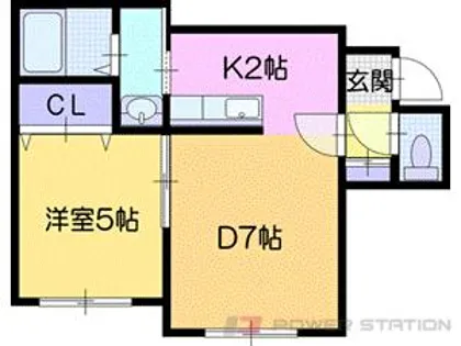 ポラリス文教大前【1階】の間取り