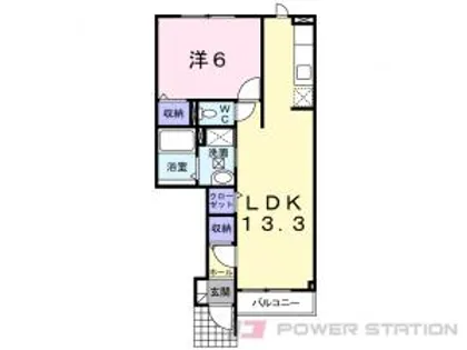 ノースパレス【1階】の間取り