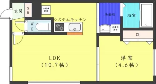 speranza KITAMARUYAMA【3階】の間取り