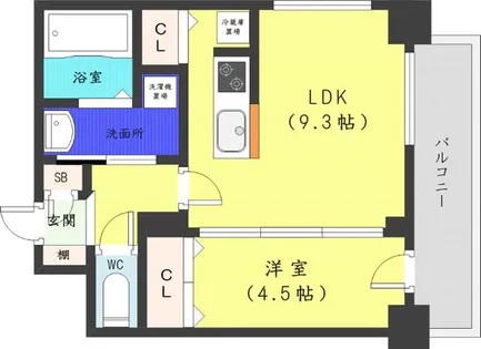 プライマル札幌桑園【10階】の間取り