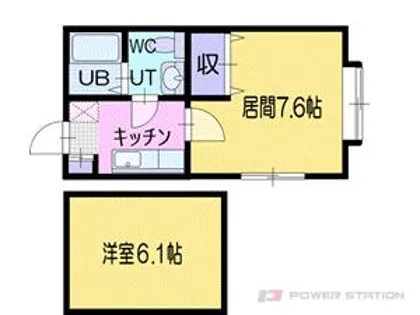 ピエテルーエII【1階】の間取り