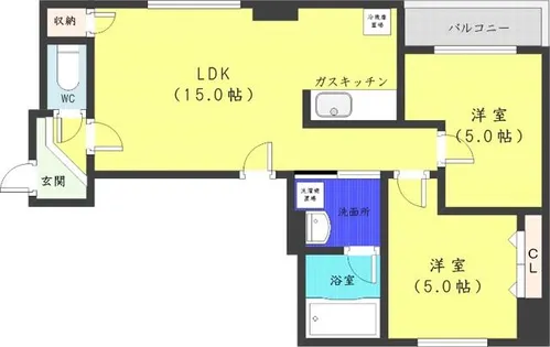 フェイス【9階】の間取り