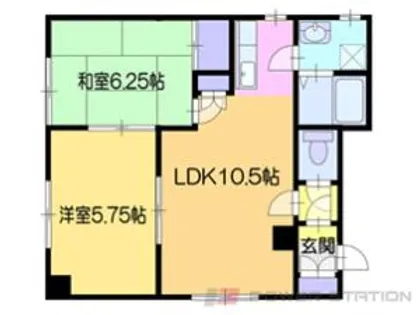 ユートピアイガタ【2階】の間取り