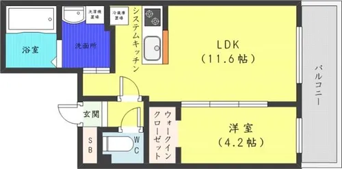 グランエスポワールマルヤマ【2階】の間取り