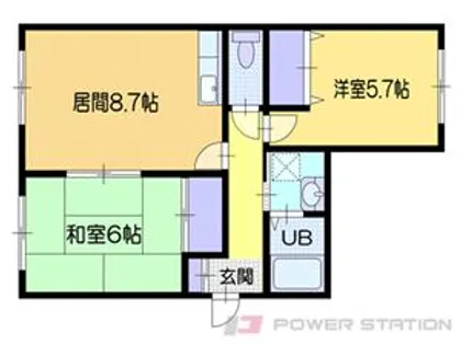 オーシャンハウス【2階】の間取り